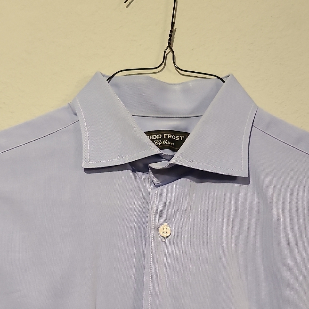 JUDD FROST Clothiers Men's Light Blue Dress Shirt